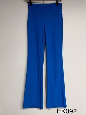 CRZ YOGA NWT Sparkle Blue Flare Leggings Yoga Pants XS 0/2 RS117F